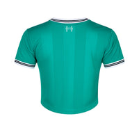 ADIDAS เสื้อแข่งผู้หญิงทรงครอปทีมลิเวอร์พูล ชุดที่สาม ฤดูกาล 2025/26