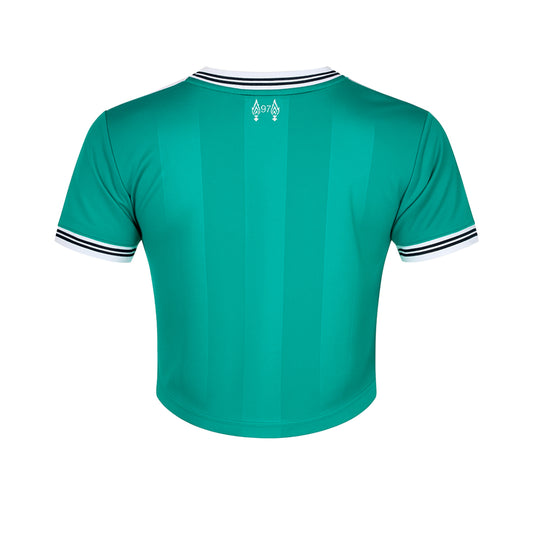 ADIDAS เสื้อแข่งผู้หญิงทรงครอปทีมลิเวอร์พูล ชุดที่สาม ฤดูกาล 2025/26