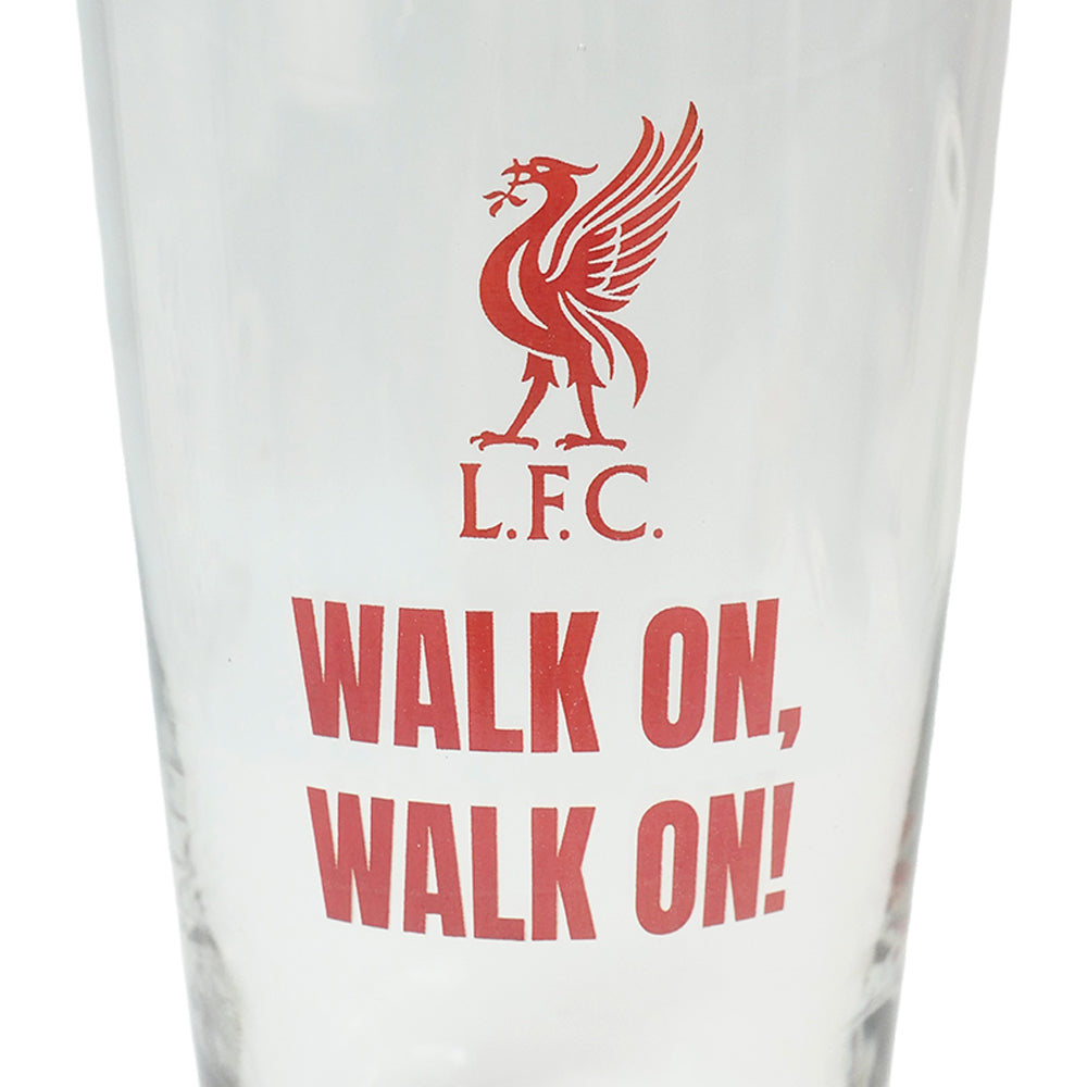 LFC Walk On Pint Glass