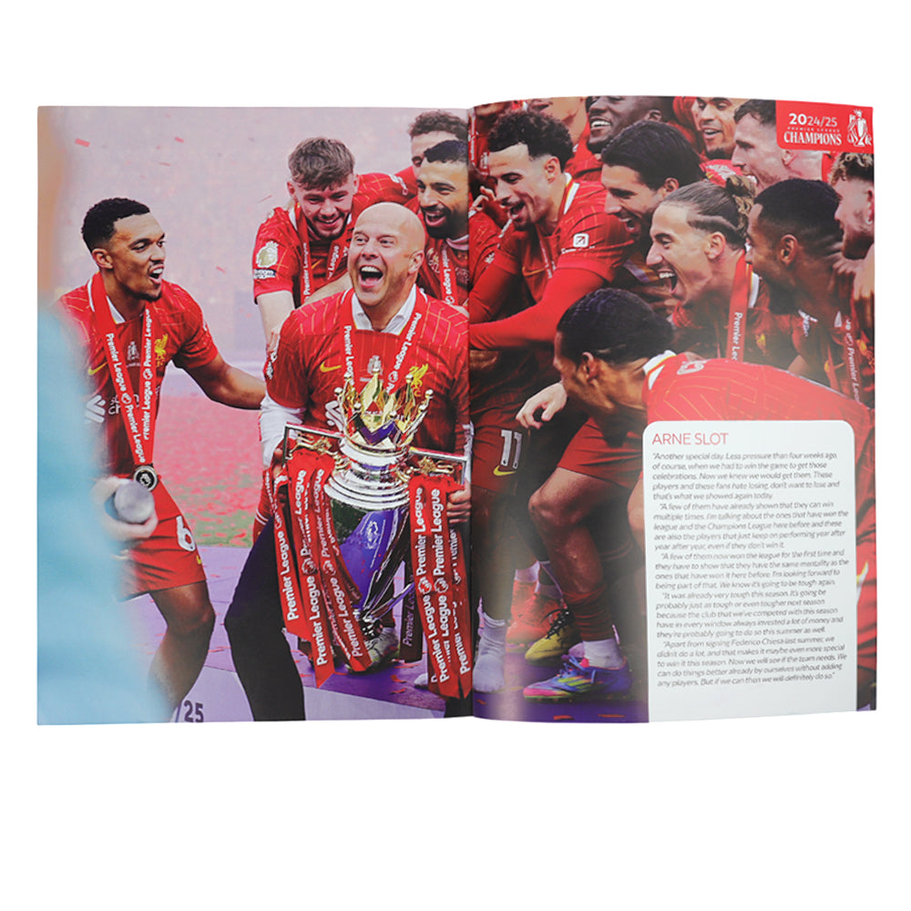 LFC 20 - Premier League Champions 2024/25 Every Game Every Goal Magazine