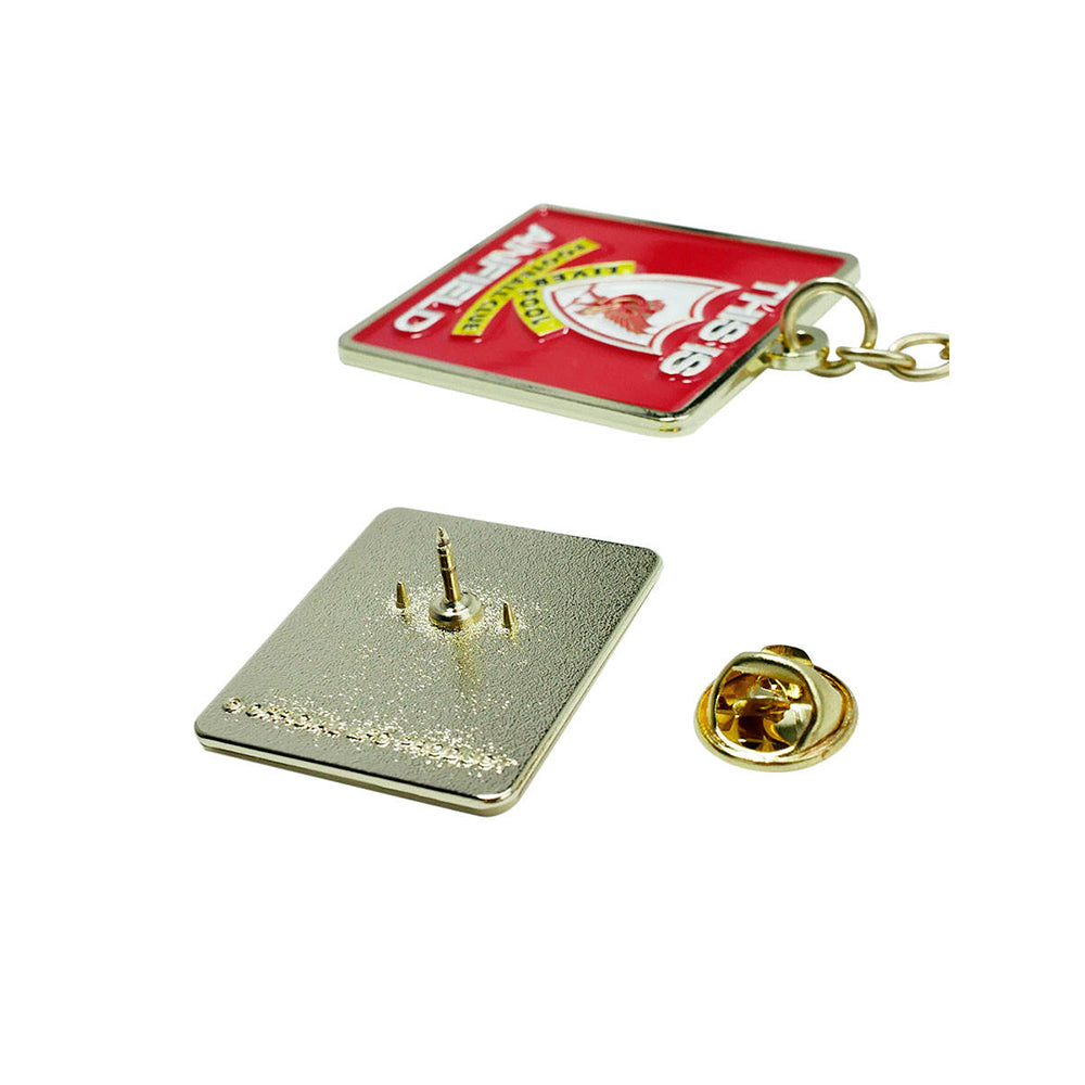 LFC This Is Anfield Badge & Keyring Set