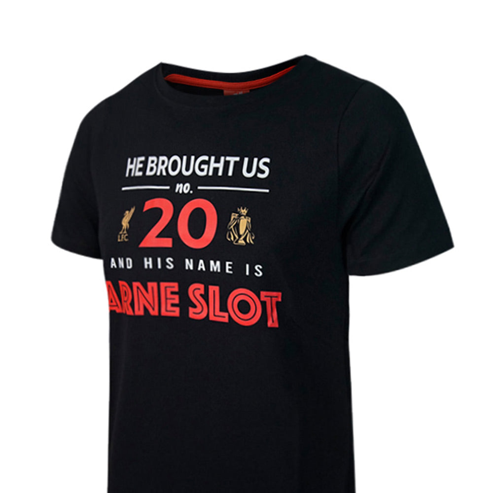 LFC Arne Slot Graphic Kids Football T-Shirt