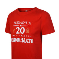 LFC Arne Slot Graphic Kids Football T-Shirt