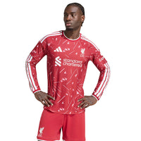 ADIDAS เสื้อแข่งผู้ชายแขนยาวทีมลิเวอร์พูล ชุดเหย้า เกรด Authentic ฤดูกาล 2026/27