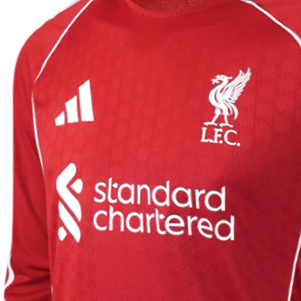 ADIDAS Men's Liverpool FC Home Authentic 2025/26 Long Sleeve Jersey