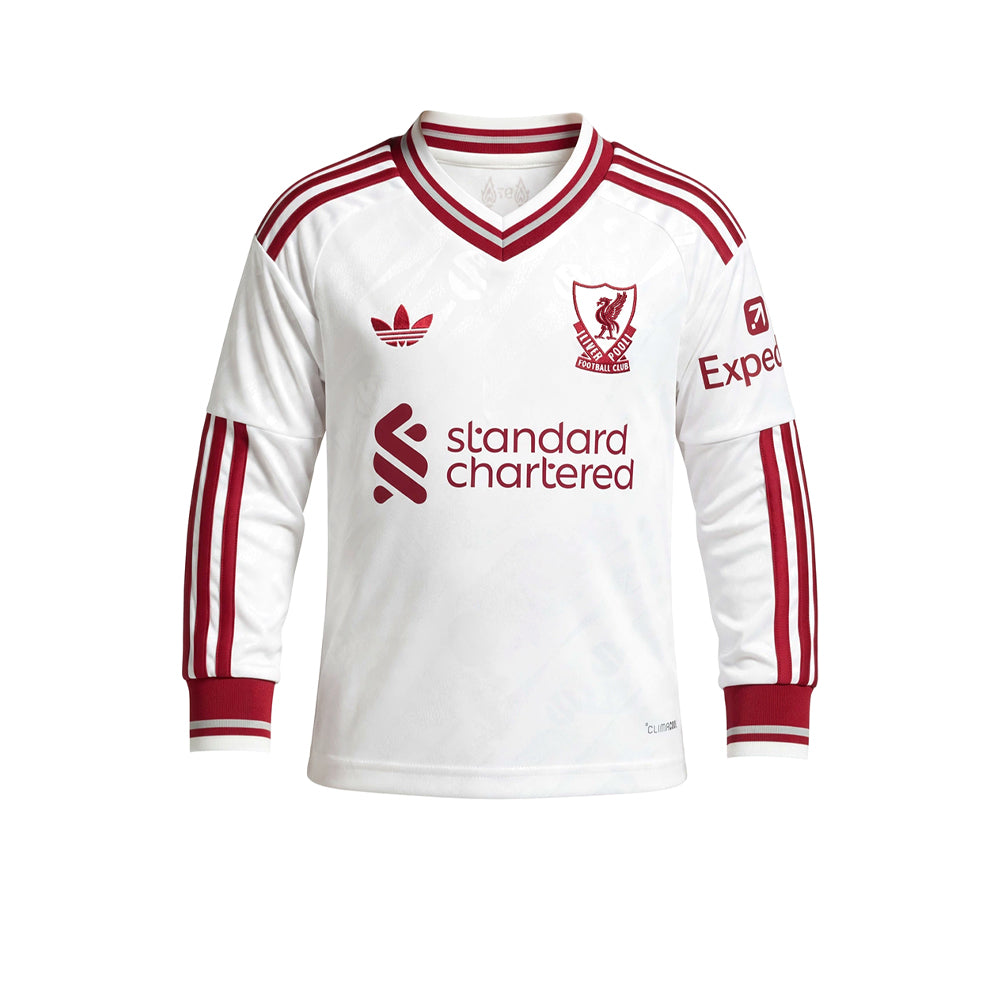 ADIDAS เสื้อแข่งเด็กแขนยาวทีมลิเวอร์พูล ชุดเยือน ฤดูกาล 2026/27