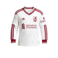 ADIDAS เสื้อแข่งเด็กแขนยาวทีมลิเวอร์พูล ชุดเยือน ฤดูกาล 2026/27