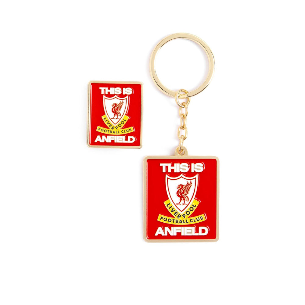 LFC This Is Anfield ชุดเข็มกลัดและพวงกุญแจ