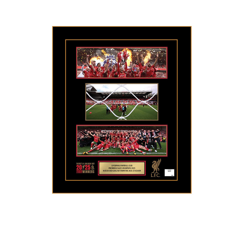 LFC Premier League Goal Net Framed