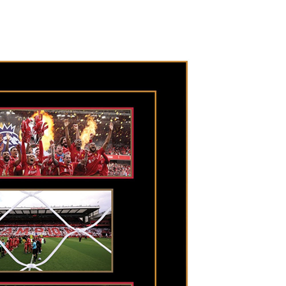LFC Premier League Goal Net Framed