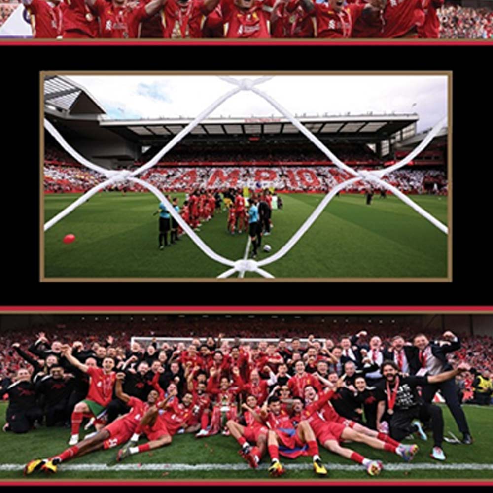 LFC Premier League Goal Net Framed