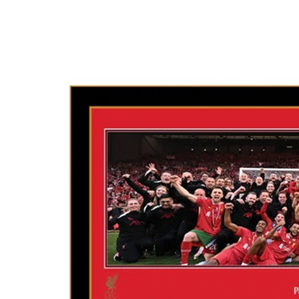 LFC Premier League Trophy Lift 30 Inch Panoramic Framed