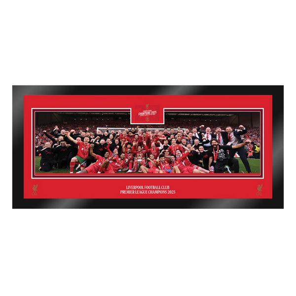 Liverpool 19/20プレミアリーグ優勝　フォトフレーム LFC Premier League Trophy Lift Desktop Panoramic Framed