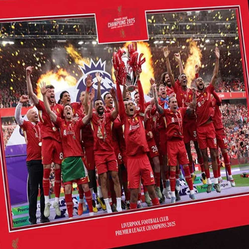 LFC Premier League Trophy Lift 8 x 6 Glass กรอบรูป