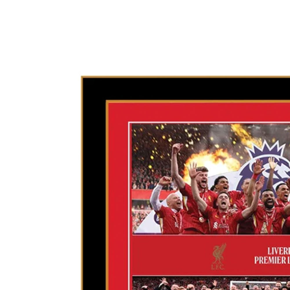 LFC Premier League Trophy Lift 12 x 16 Montage Framed