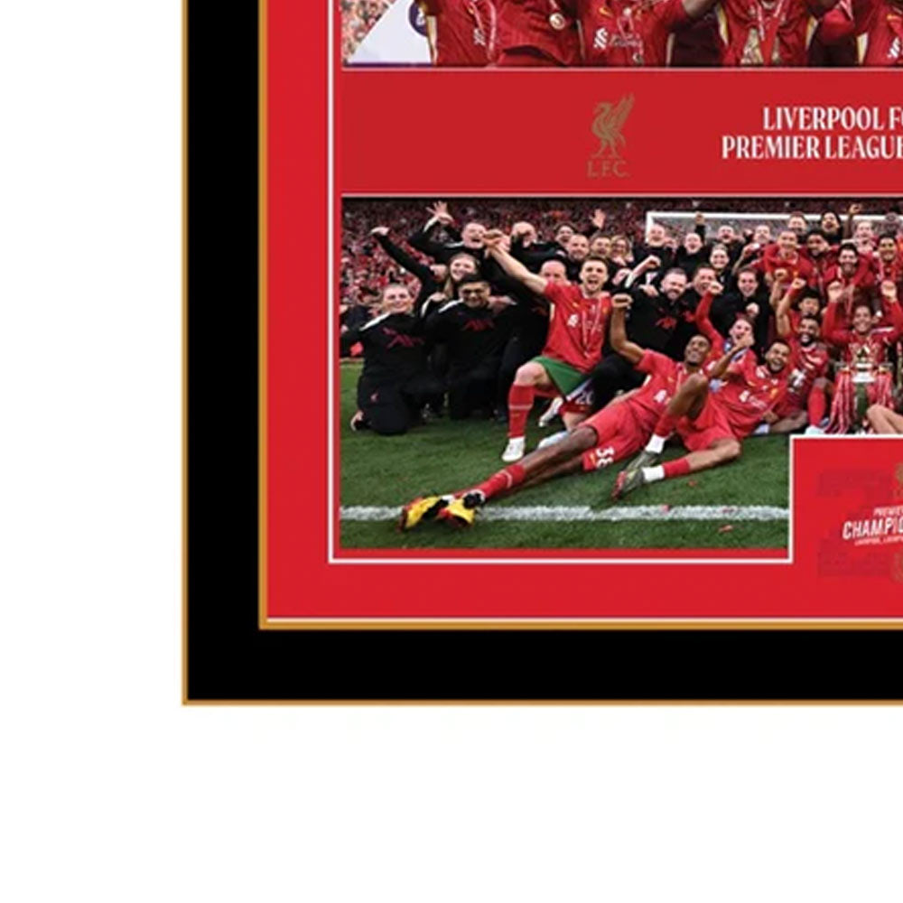 LFC Premier League Trophy Lift 12 x 16 Montage Framed