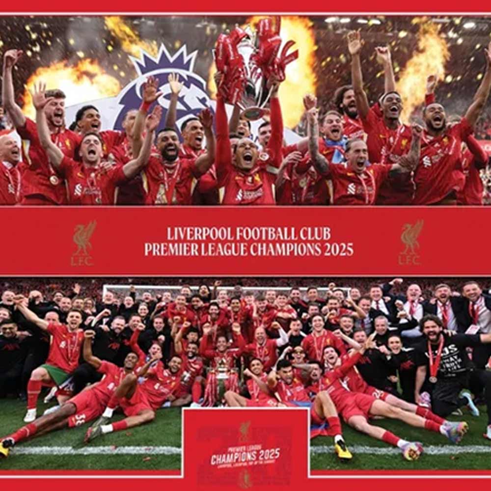 LFC Premier League Trophy Lift 12 x 16 Montage Framed