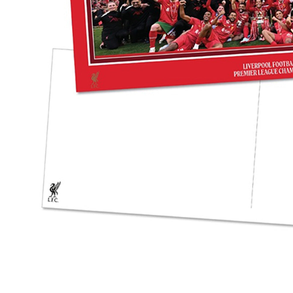 LFC Premier League Trophy Lift โปสการ์ด