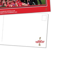 LFC Premier League Trophy Lift โปสการ์ด