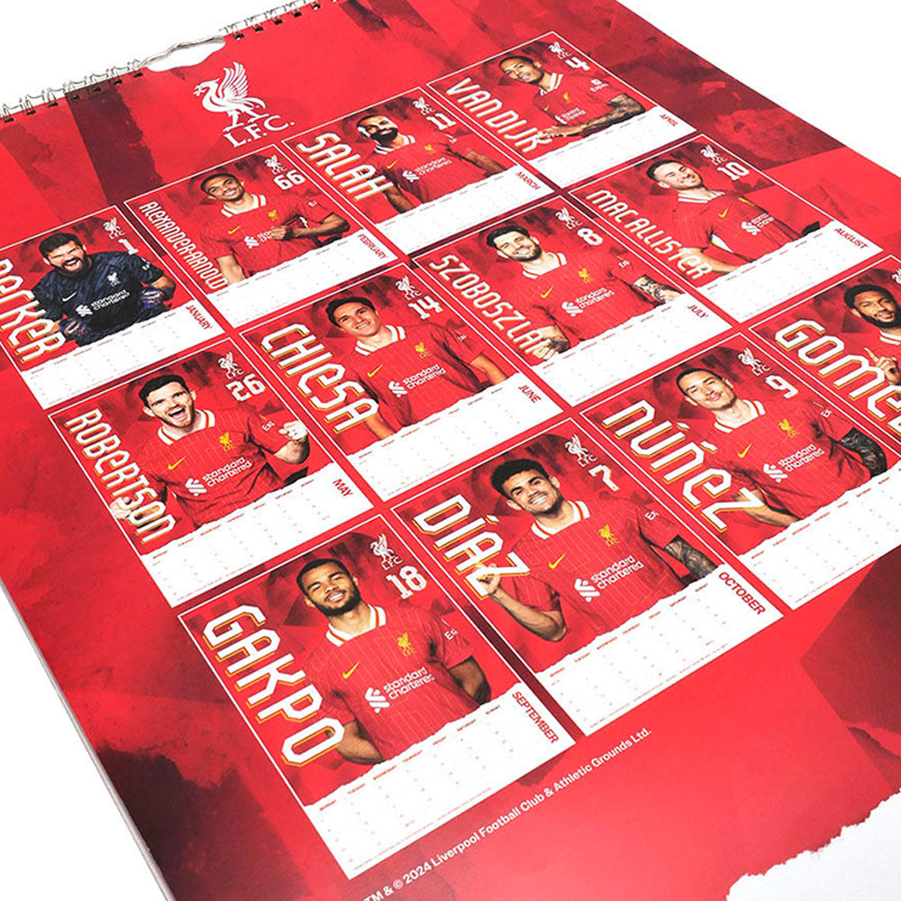 LFC 2025 Player Calendar