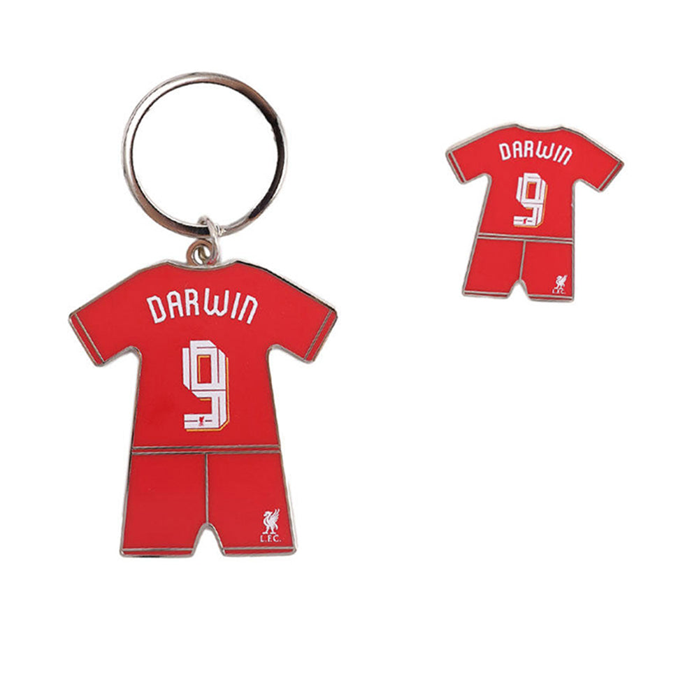 LFC Darwin Núñez 2024/25 ชุดพวงกุญแจและเข็มกลัด