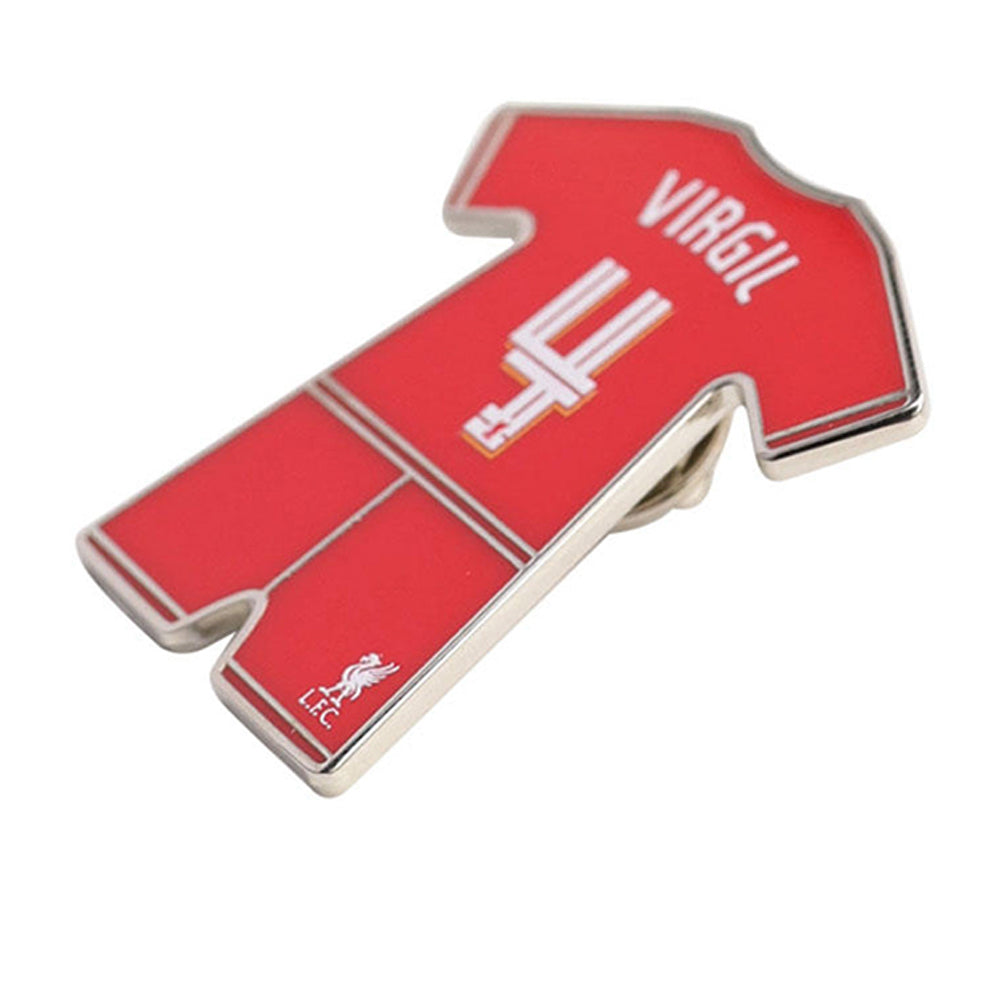 LFC Virgil Van Dijk 2024/25 ชุดพวงกุญแจและเข็มกลัด