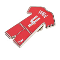 LFC Virgil Van Dijk 2024/25 ชุดพวงกุญแจและเข็มกลัด