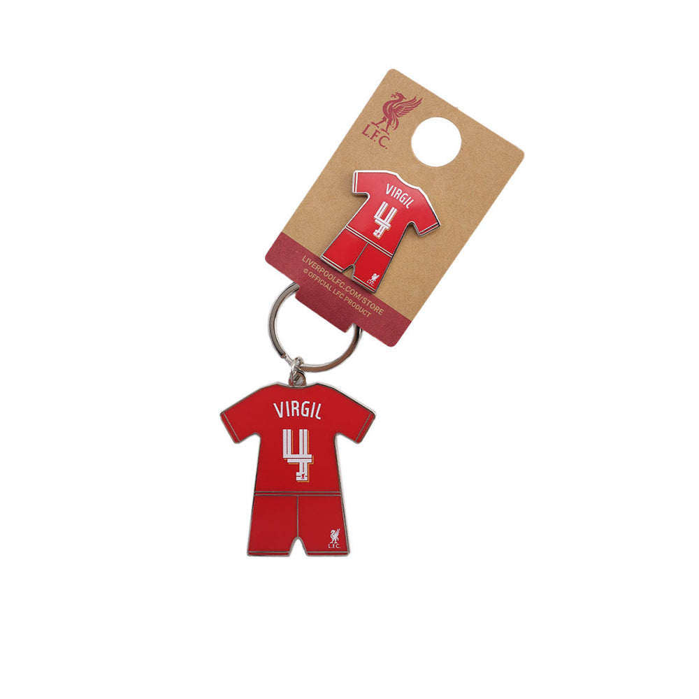 LFC Virgil Van Dijk 2024/25 ชุดพวงกุญแจและเข็มกลัด