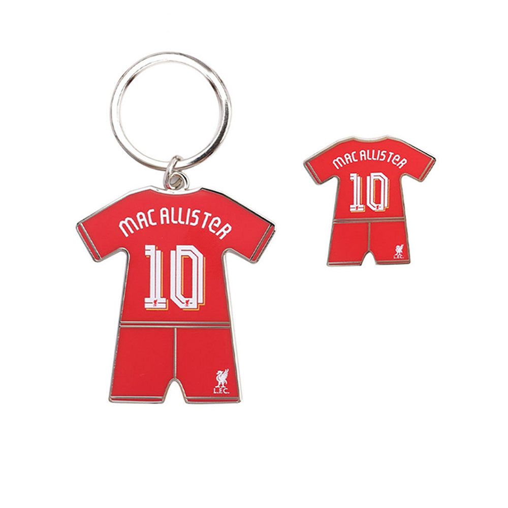LFC Alexis Mac Allister 2024/25 ชุดพวงกุญแจและเข็มกลัด