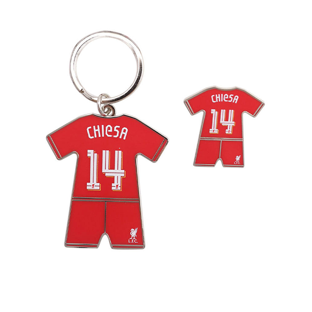 LFC Federico Chiesa 2024/25 ชุดพวงกุญแจและเข็มกลัด