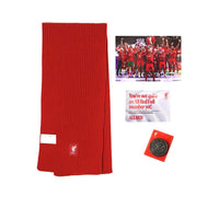 LFC Red Full Scarf & Pin Badge ชุดเซ็ตสมาชิก