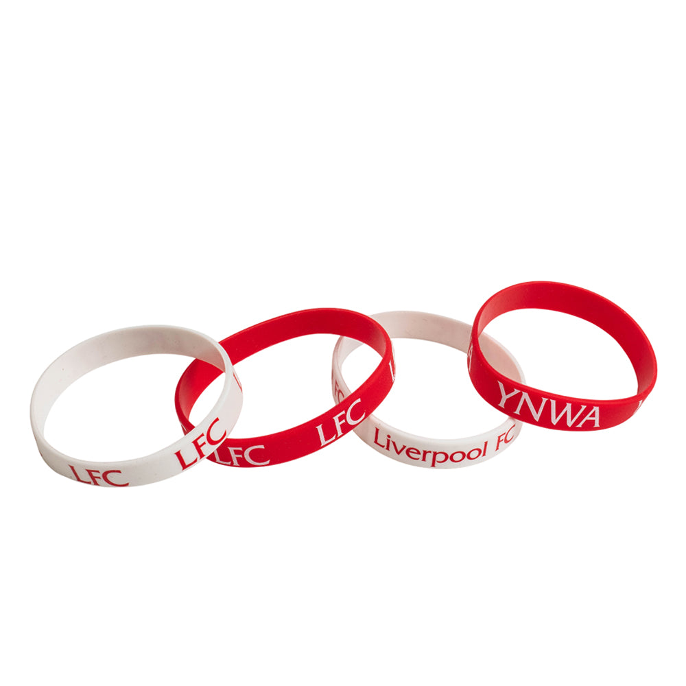 LFC Red And White สายรัดข้อมือ (4 ชิ้น)