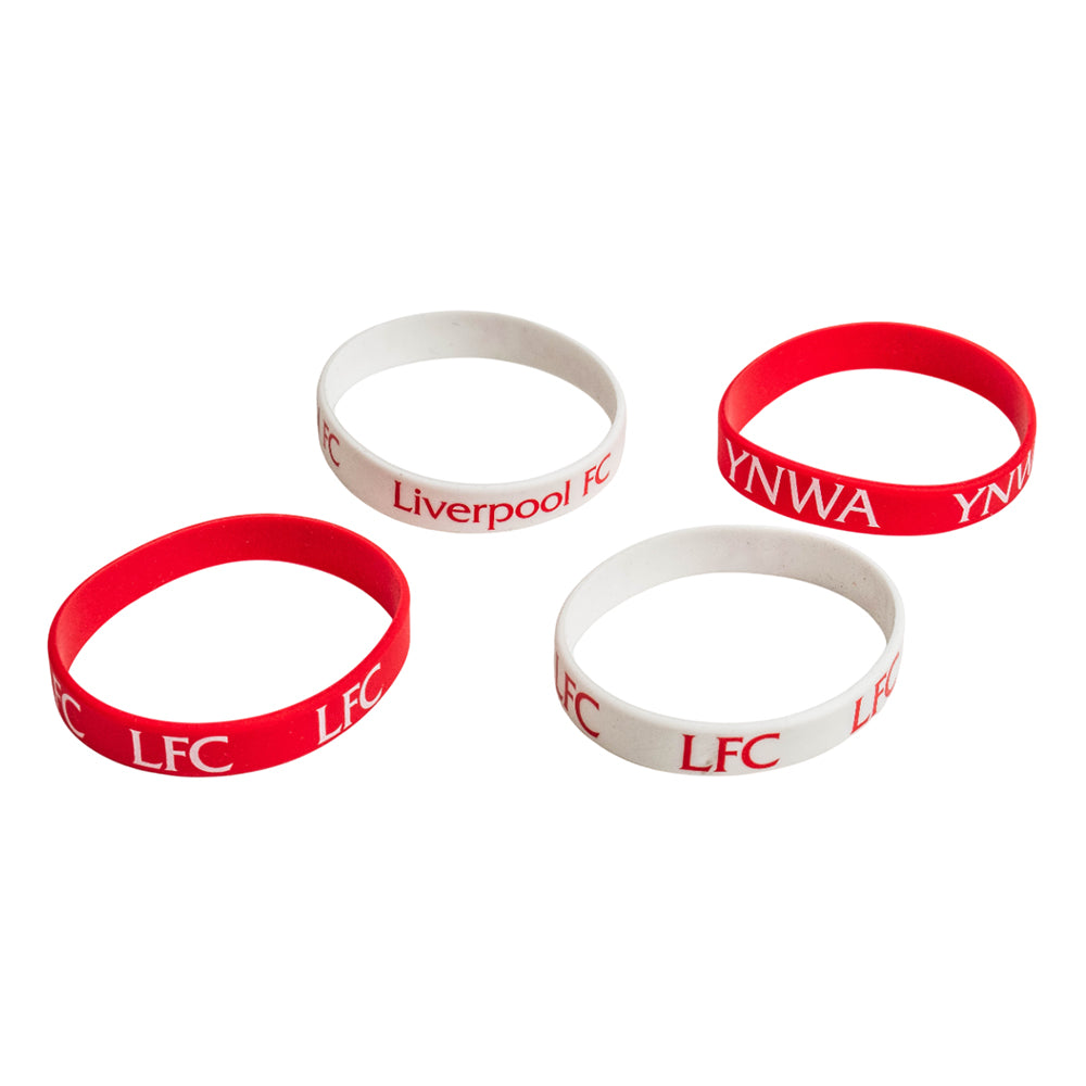 LFC Red And White สายรัดข้อมือ (4 ชิ้น)
