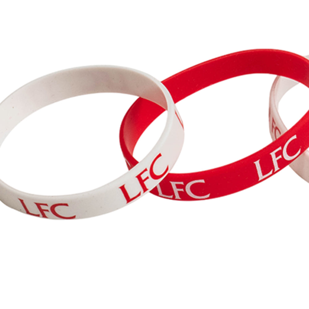 LFC Red And White สายรัดข้อมือ (4 ชิ้น)