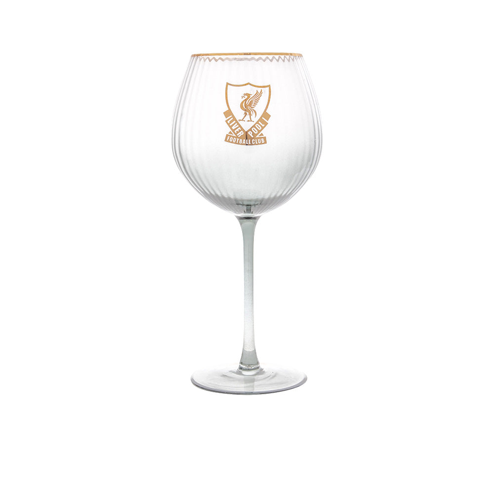 LFC Gold logo Gin Glass