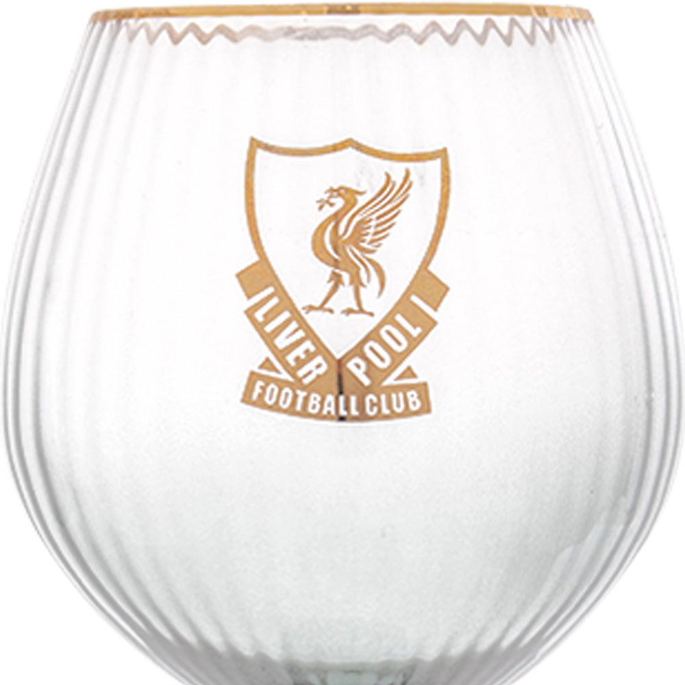 LFC Gold logo Gin Glass