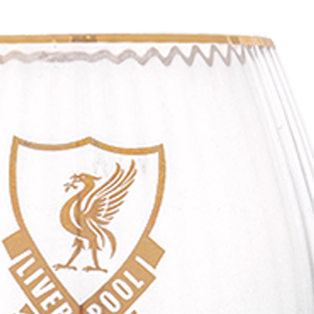 LFC Gold logo Gin Glass
