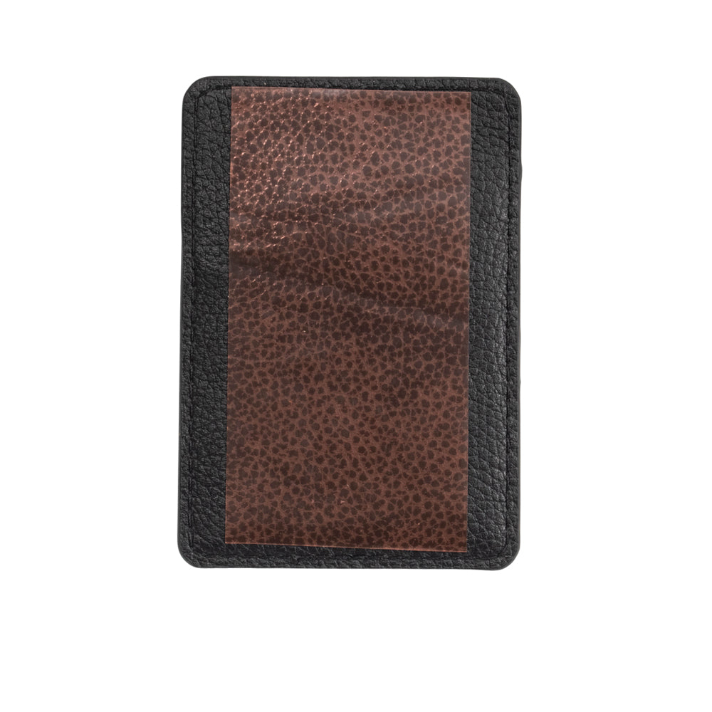 LFC Black Leather ซองใส่บัตรติดหลังโทรศัพท์
