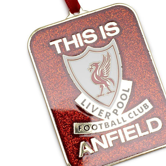 LFC TIA & Anfield Road Sign ของประดับต้นคริสต์มาส (2 ชิ้น)