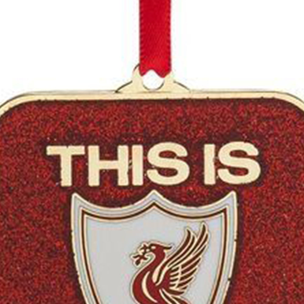 LFC TIA & Anfield Road Sign Christmas Decoration (2 Pieces)