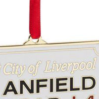 LFC TIA & Anfield Road Sign Christmas Decoration (2 Pieces)