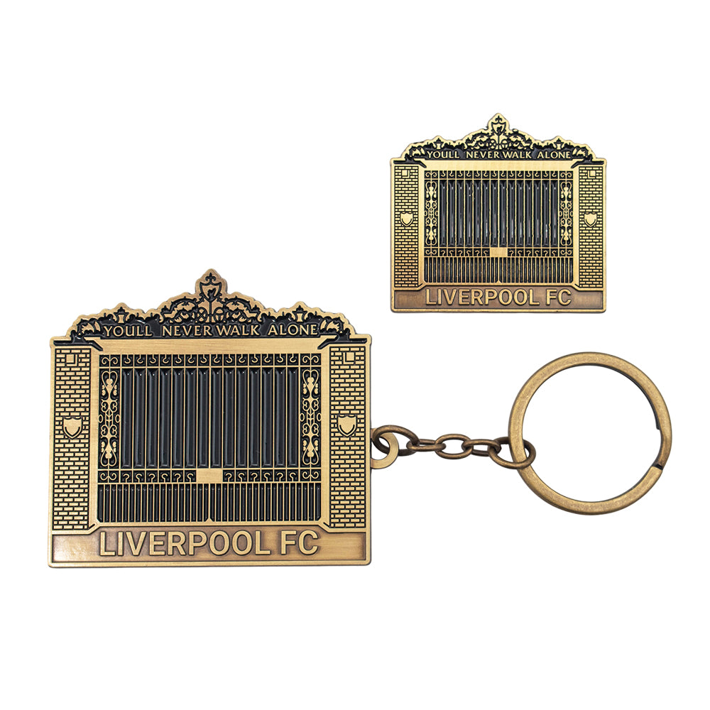 LFC Shankly Badge And Keyring Set