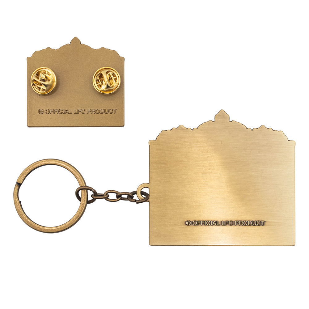 LFC Shankly Badge And Keyring Set