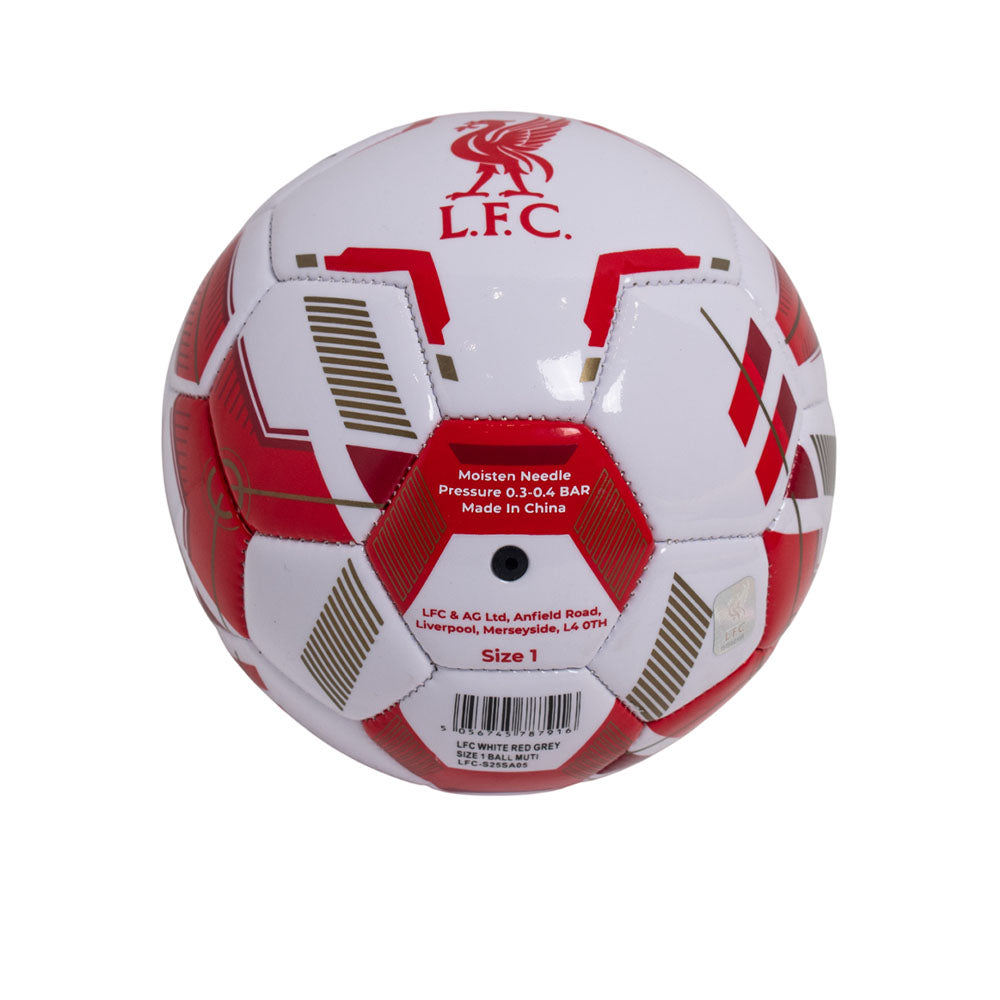 LFC White Red And Grey ลูกฟุตบอล