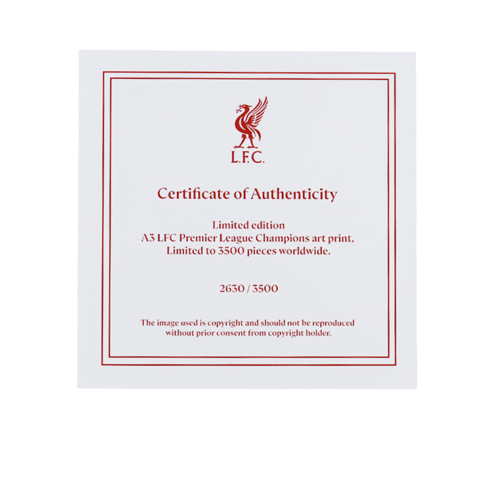 LFC Champions Limited Edition Print