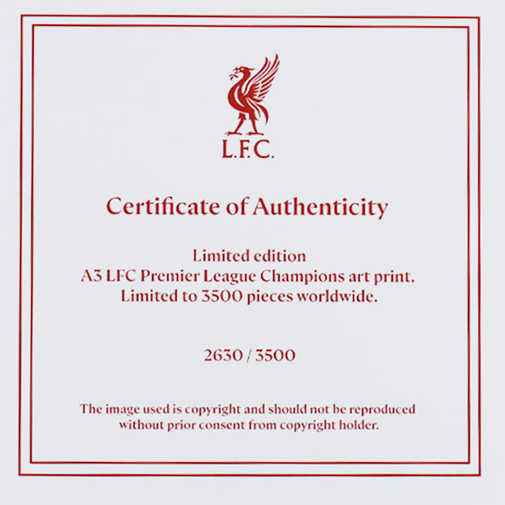 LFC Champions Limited Edition Print