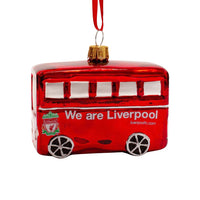 LFC Team Bus Glass Christmas Bauble