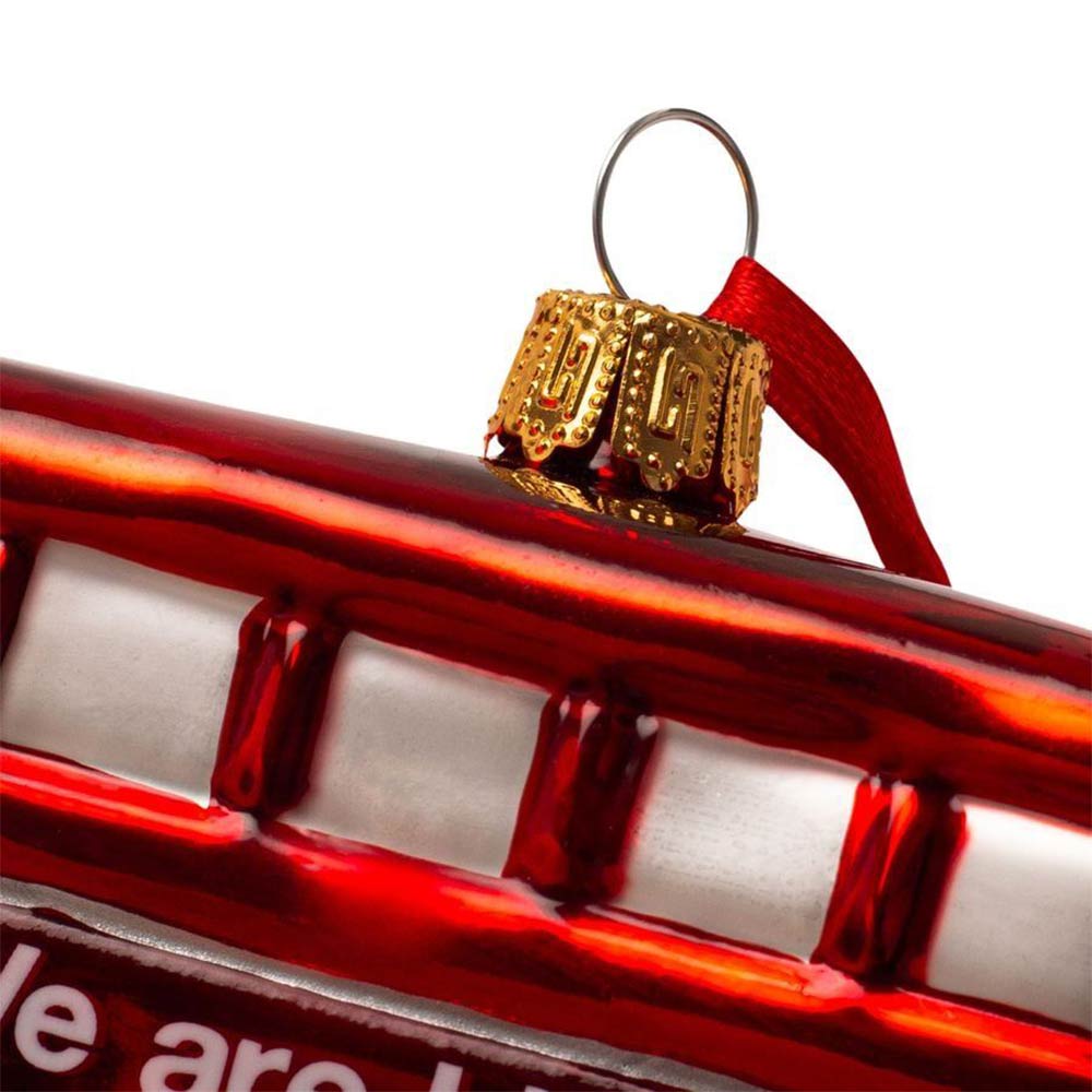 LFC Team Bus Glass Christmas Bauble