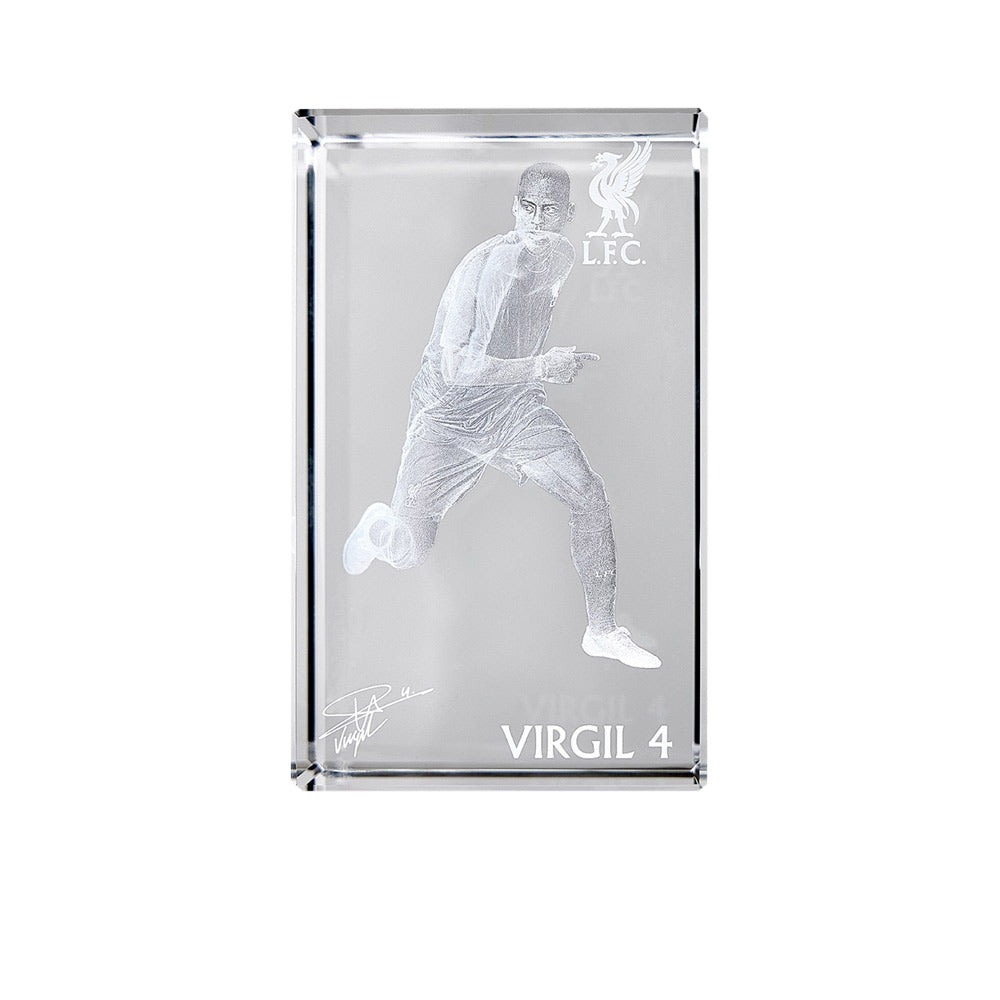 LFC Virgil Van Dijk Glass Cube