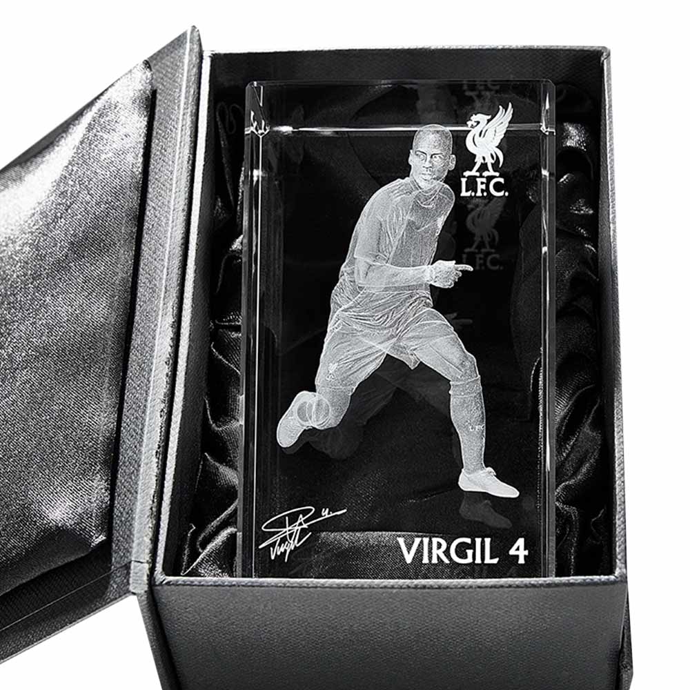 LFC Virgil Van Dijk Glass Cube